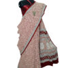 URVA'S Bagh Mul Cotton Saree Off White - Image 5