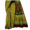 URVA'S Bagh Mul Cotton Saree Green - Image 4