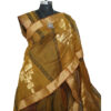 URVA'S Bagh Chanderi Cotton Silk Saree Mustard - Image 5