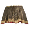 Handloom Chanderi Saree Cotton Silk Grey - Image 3