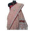 URVA'S Bagh Mul Cotton Saree Off White - Image 2