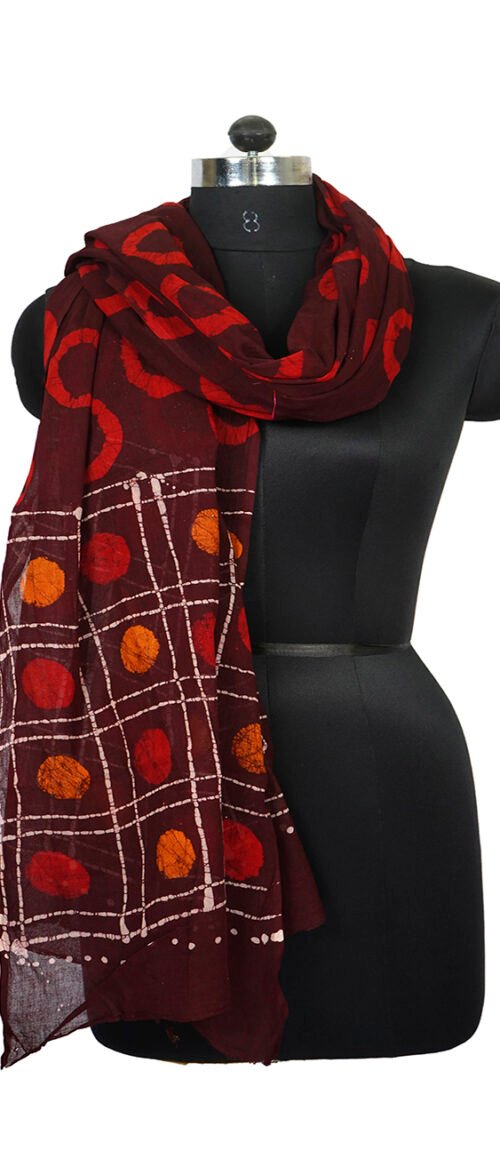 Stole Batik Cotton Brown