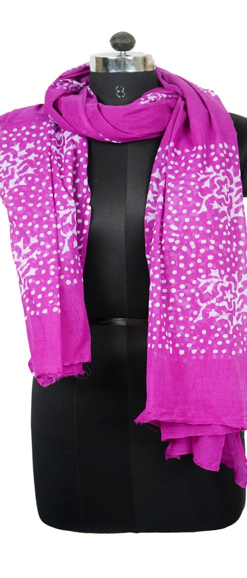 Stole Batik Cotton Purple