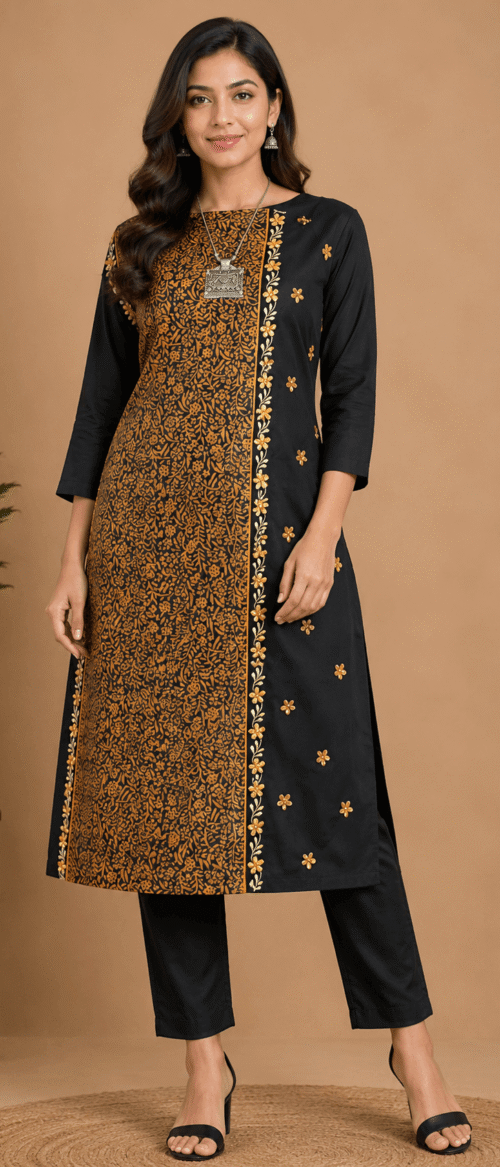 URVA'S Kurta  Material Bagh Ghicha