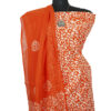 Batik Suit  3 Piece Dress Material Orange - Image 2