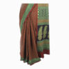 URVA'S Hand Bagh Mul Cotton Saree Meroon - Image 6