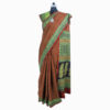 URVA'S Hand Bagh Mul Cotton Saree Meroon - Image 2