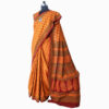 URVA'S Hand Bagh Mul Cotton Saree Brick Red - Image 2