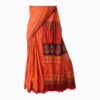 URVA'S Hand Bagh Mul Cotton Saree Brick Red - Image 6