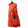 URVA'S Hand Bagh Mul Cotton Saree Brick Red - Image 2