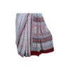 URVA'S Hand Bagh Mul Cotton Saree Off White - Image 3