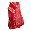 URVA'S Hand Batik Silk Saree Red - Image 4