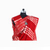 URVA'S Hand Batik Silk Saree Red - Image 3