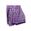 URVA'S Hand Batik Silk Saree Violet - Image 3