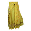 URVA'S Hand Batik Silk Saree Yellow - Image 6