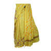URVA'S Hand Batik Silk Saree Yellow - Image 4