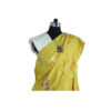 URVA'S Hand Batik Silk Saree Yellow - Image 3
