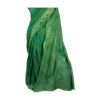 URVA'S Hand Batik Silk Saree Green - Image 3