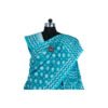 URVA'S Hand Batik Silk Saree Light Blue - Image 5