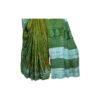 URVA'S Hand Batik Silk Saree Green - Image 5
