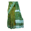 URVA'S Hand Batik Silk Saree Green - Image 4