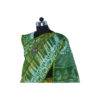 URVA'S Hand Batik Silk Saree Green - Image 3