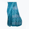 URVA'S Hand Batik Silk Saree Blue - Image 2