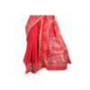 URVA'S Hand Batik Maheshwari Cotton Silk Saree Red - Image 4