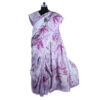 URVA'S Hand Batik Silk Saree Light Purple - Image 2