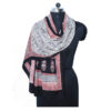 Stole Bagh Print Pure Silk Black - Image 4