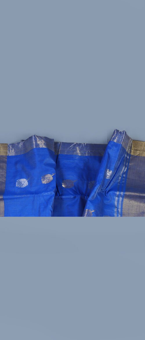Handloom Chanderi Cotton Silk Blue