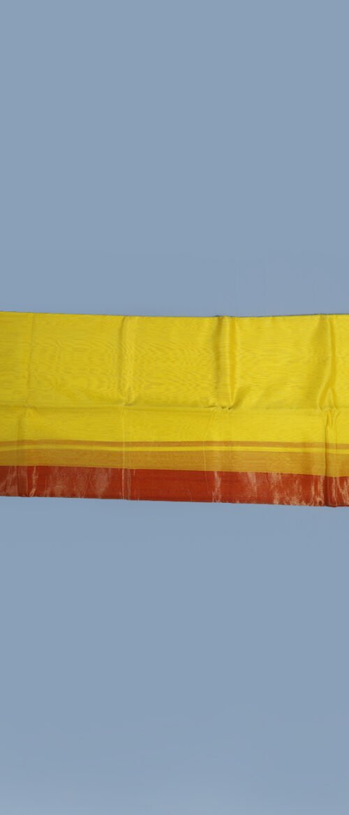 Handloom Chanderi Cotton Silk Yellow