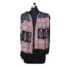 Stole Bagh Print Pure Silk Black - Image 3