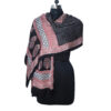 Stole Bagh Print Pure Silk Black - Image 2