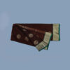 Handloom Chanderi Cotton Silk Dark Meroon - Image 8