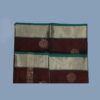 Handloom Chanderi Cotton Silk Dark Meroon - Image 3