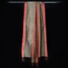 Handloom Maheshwari Stole Khaki and Red - Image 3