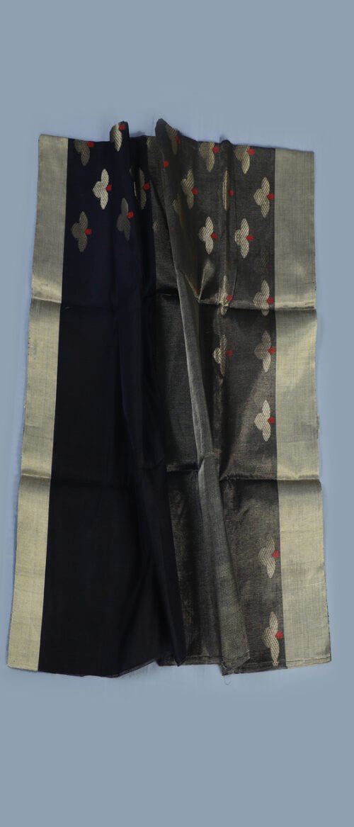 Handloom Chanderi Cotton Silk Black