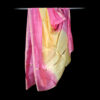 Handloom Chanderi Stole Pink And Yellow - Image 2