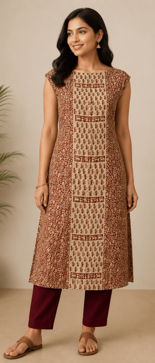URVA'S Pure Mulberry Kurta  Material Bagh