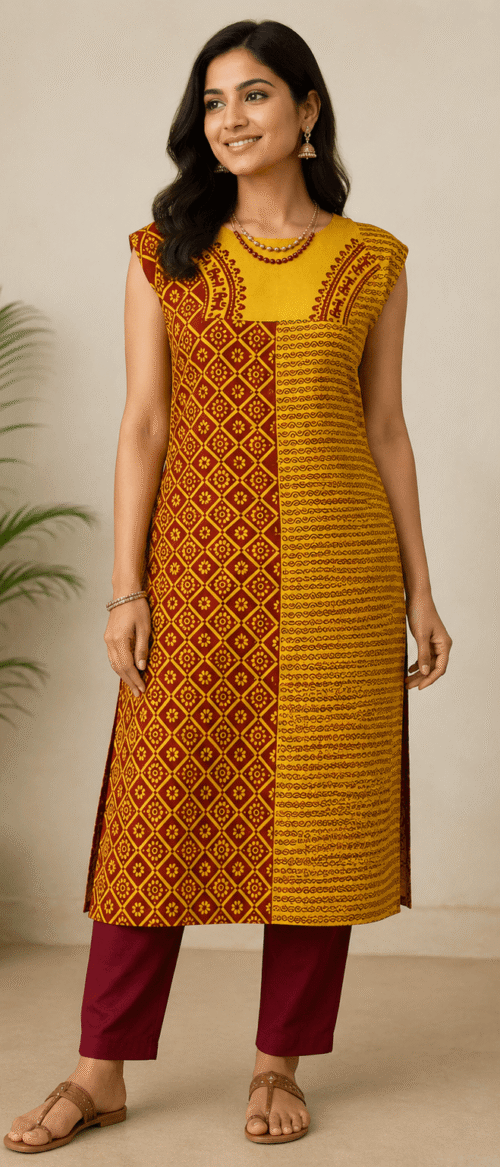 URVA'S Pure Mulberry Kurta Material Bagh