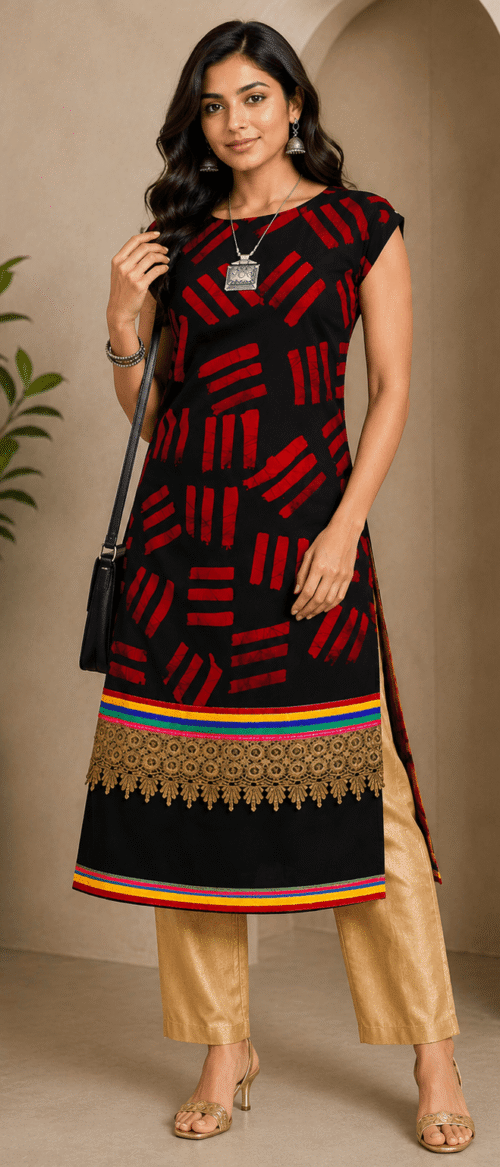 URVA'S Batik Kurta Maetrial