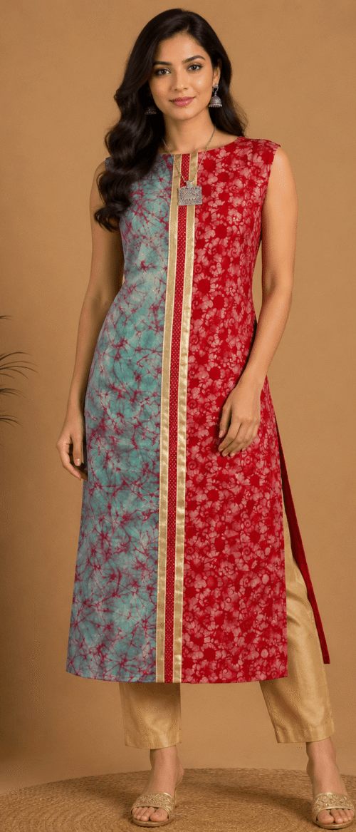 URVA'S Batik Kurta Maetrial