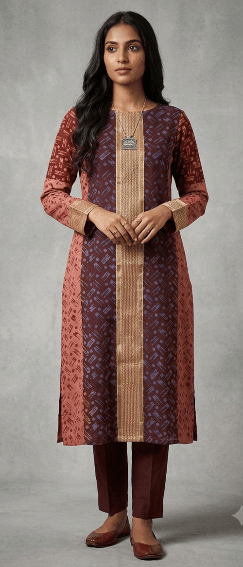 URVA'S Batik Kurta Maetrial