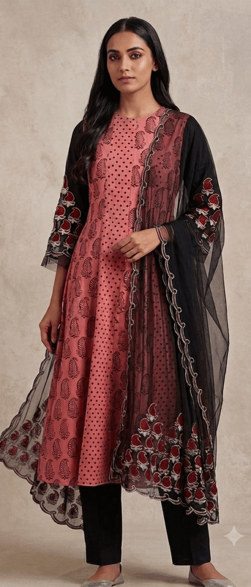Bagh 2 Piece  Kurta Dupatta Material Maroon